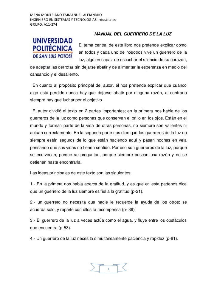 Manual Del Guerrero De La Luz Pdf